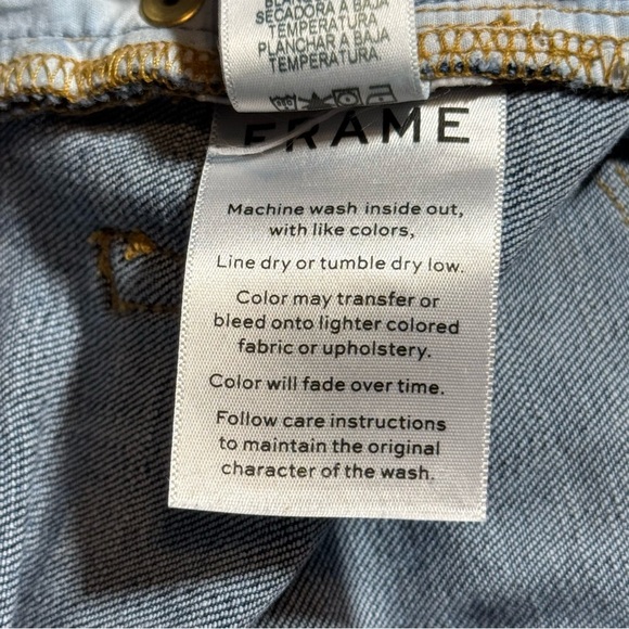 FRAME Denim Jeans Le Nouveau Straight Raw Hem Jeans in Sheffield size 26* - Picture 12 of 16